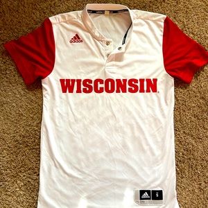 Wisconsin Badgers Adidas Shooting Shirt